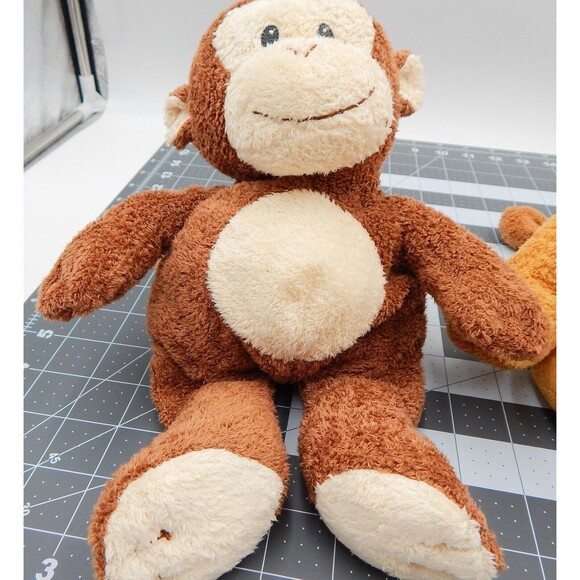 Ty Pluffies Tylux Giraffe Loin Monkey Beanbag Terry Plush Stuffed Animal Lot 3 - Picture 12 of 12